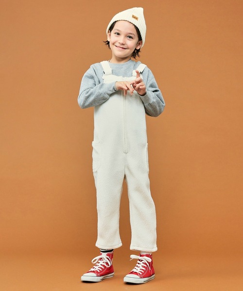 Lee(リー)の「Lee/リー FLEECE OVERALLS フリースオーバーオール(サロペット/オーバーオール・キッズ・アイボリー/オリーブ/ブラック・120/150/110/100/140/130)」の18枚目の写真