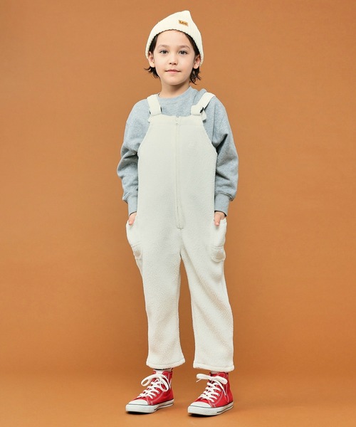 Lee(リー)の「Lee/リー FLEECE OVERALLS フリースオーバーオール(サロペット/オーバーオール・キッズ・アイボリー/オリーブ/ブラック・120/150/110/100/140/130)」の20枚目の写真