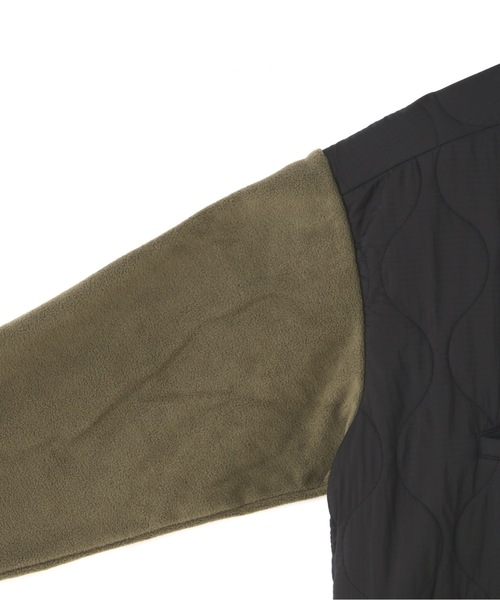 schott（ショット）の「Schott/ショット/2TONE FREEZE JACKET/フリースジャケット（ブルゾン・メンズ・ブラック/ネイビー/オリーブ系・L/M/2XL/XL）」の14枚目の写真