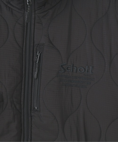 schott（ショット）の「Schott/ショット/2TONE FREEZE JACKET/フリースジャケット（ブルゾン・メンズ・ブラック/ネイビー/オリーブ系・L/M/2XL/XL）」の18枚目の写真