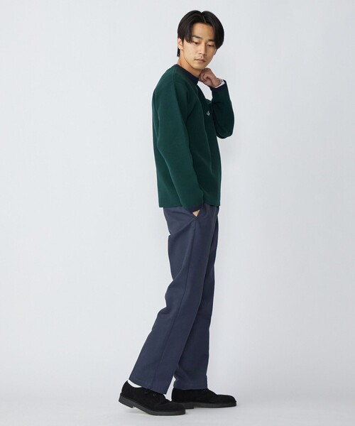 SHIPS(シップス)の「*SHIPS: 〈手洗い可能〉 ワンポイント ロゴ ミラノリブ リンガー クルーネック ニット(ニット/セーター・メンズ・チャコールグレー/ベージュ/ネイビー/グリーン・SMALL/MEDIUM/LARGE)」の12枚目の写真