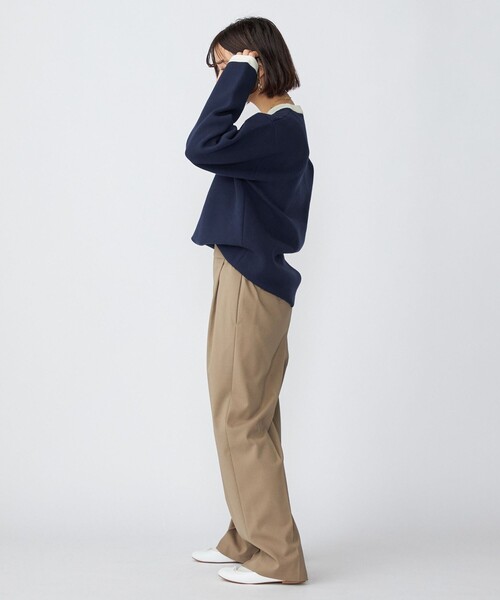 SHIPS(シップス)の「*SHIPS: 〈手洗い可能〉 ワンポイント ロゴ ミラノリブ リンガー クルーネック ニット(ニット/セーター・メンズ・チャコールグレー/ベージュ/ネイビー/グリーン・SMALL/MEDIUM/LARGE)」の17枚目の写真