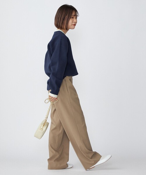SHIPS(シップス)の「*SHIPS: 〈手洗い可能〉 ワンポイント ロゴ ミラノリブ リンガー クルーネック ニット(ニット/セーター・メンズ・チャコールグレー/ベージュ/ネイビー/グリーン・SMALL/MEDIUM/LARGE)」の19枚目の写真