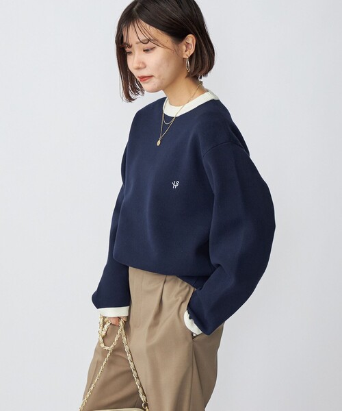 SHIPS(シップス)の「*SHIPS: 〈手洗い可能〉 ワンポイント ロゴ ミラノリブ リンガー クルーネック ニット(ニット/セーター・メンズ・チャコールグレー/ベージュ/ネイビー/グリーン・SMALL/MEDIUM/LARGE)」の21枚目の写真
