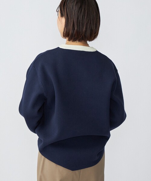 SHIPS(シップス)の「*SHIPS: 〈手洗い可能〉 ワンポイント ロゴ ミラノリブ リンガー クルーネック ニット(ニット/セーター・メンズ・チャコールグレー/ベージュ/ネイビー/グリーン・SMALL/MEDIUM/LARGE)」の22枚目の写真