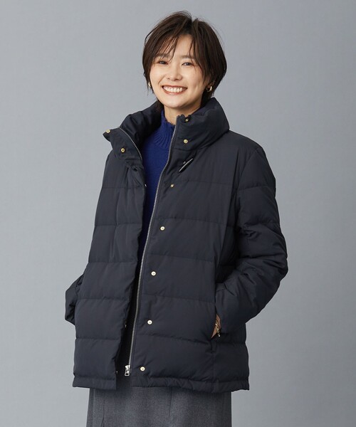 J.PRESS(ジェイプレス)の「ブラッシュドマルチポリ ショート ダウンコート(ダウンジャケット/コート・レディース・グレー系/ネイビー系/ブラウン系・T13/T15)」の3枚目の写真