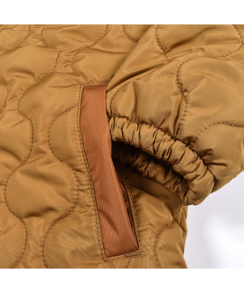 SLAP SLIP（スラップスリップ）の「SLAPSLIP/取り外し可能フード付き中綿キルト配色切り替え裏ボアタフタジャケット(80~130cm)（ブルゾン・キッズ・イエロー/グリーン・130/100/120/80/110/90）」の15枚目の写真