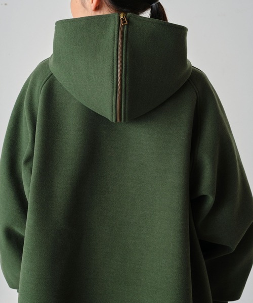 forksy.（フォルクシー）の「【forksy.】メルトン配色ボタンセーラーフードブルゾン（ブルゾン・レディース・レッド/グリーン/ネイビー・FREE）」の19枚目の写真