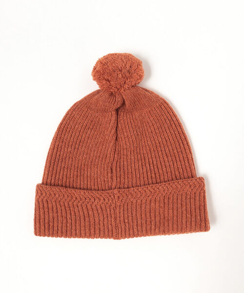 fennica（フェニカ）の「cableami / BABY ALPAKA WATCH CAP with POM（ニットキャップ/ビーニー・メンズ・ネイビー・ONE SIZE）」の4枚目の写真