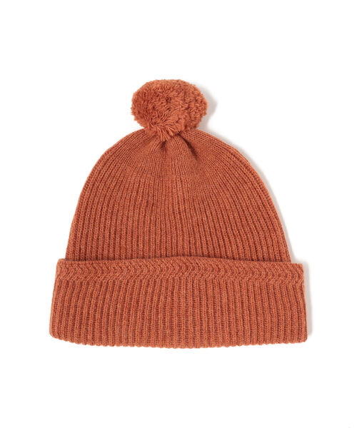 fennica（フェニカ）の「cableami / BABY ALPAKA WATCH CAP with POM（ニットキャップ/ビーニー・メンズ・ネイビー・ONE SIZE）」の7枚目の写真