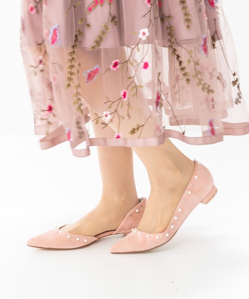 TSURU by Mariko Oikawa（ツルバイマリコオイカワ）の「【TSURU by MARIKO OIKAWA】小粒パールパンプス（パンプス・レディース・ブラック/ベージュ/ベビーピンク・23cm/23.5cm/24cm/24.5cm）」の10枚目の写真