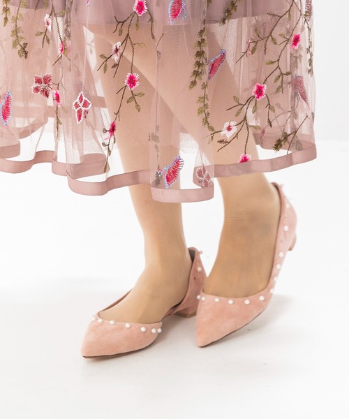 TSURU by Mariko Oikawa（ツルバイマリコオイカワ）の「【TSURU by MARIKO OIKAWA】小粒パールパンプス（パンプス・レディース・ブラック/ベージュ/ベビーピンク・23cm/23.5cm/24cm/24.5cm）」の9枚目の写真