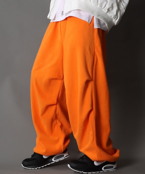 SITRY(シトリー)の「Fleece wide snow pants/フリース タック ワイド スノーパンツ(その他パンツ・メンズ・ホワイト/ブラック/オレンジ/パープル/グリーン/ブルー・M/L)」の6枚目の写真