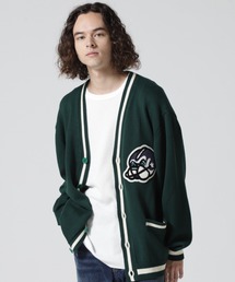 AVIREX | LETTERED CHENILLE PATCH KNIT CARDIGAN / レタード シェニール パッチ ニット カーディガン / AVIREX / アヴィレックス(カーディガン/ボレロ)