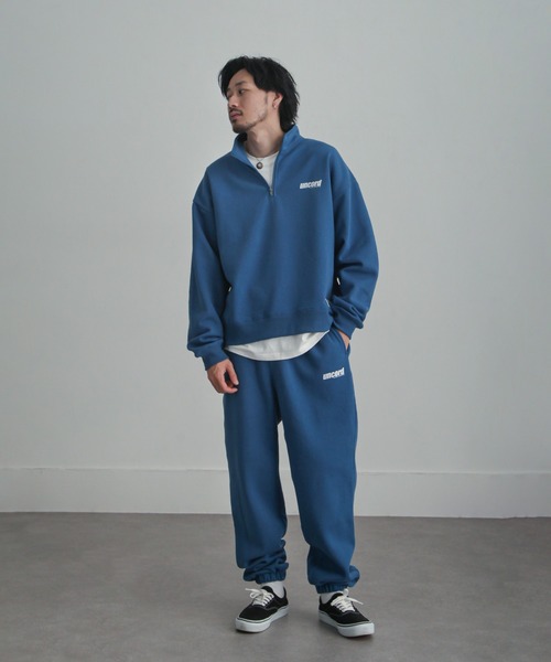 UNCORD(アンコード)の「【UNCORD】LOGO SWEAT PANTS/ロゴスウェットパンツ(スウェットパンツ・メンズ・ブルー/グレー/ブラック/オートミール/グリーン・LARGE/MEDIUM/X-LARGE)」の20枚目の写真