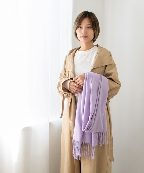 welleg（ウェレッグ）の「リサイクルソフトストール（ストール/ショール・レディース・イエロー/ブルー系その他/モカ/パープル/ライトグレー/パープル系その他/アイボリー/ブラウン系その他/イエロー系その他/ピンク系その他・フリー）」の22枚目の写真