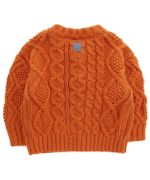 BREEZE（ブリーズ）の「ローゲージニットカーディガン（カーディガン/ボレロ・キッズ・オレンジ/キナリ・100/120/140/90）」の13枚目の写真