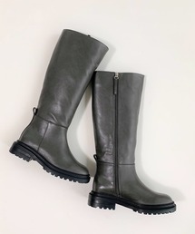 Q | トラックソールロングブーツ(ブーツ)