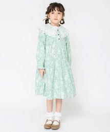 BRANSHES | 【セット商品】レース襟付きドット柄 / 花柄ワンピース(ワンピース)