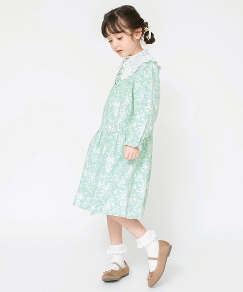 BRANSHES（ブランシェス）の「【セット商品】レース襟付きドット柄  