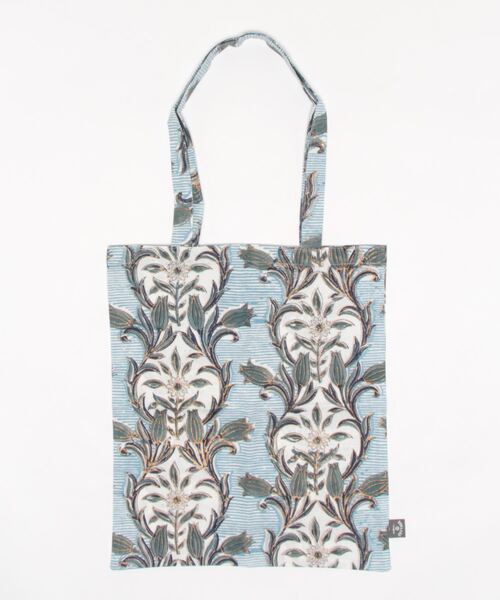 emesuelee(エメスーリー)の「ブロックプリントトートバッグ(トートバッグ・レディース・ベージュ/ブルー/レッド/イエロー・フリー)」の22枚目の写真