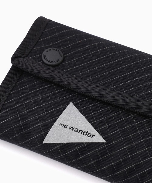 セール】and wander/アンドワンダー reflective rip wallet 財布