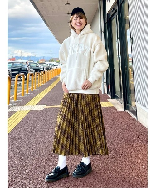 CAMP7(キャンプセブン)の「【CAMP7】ボアロゴパーカー(パーカー・レディース・オフホワイト/ブラウン・L/M)」の13枚目の写真