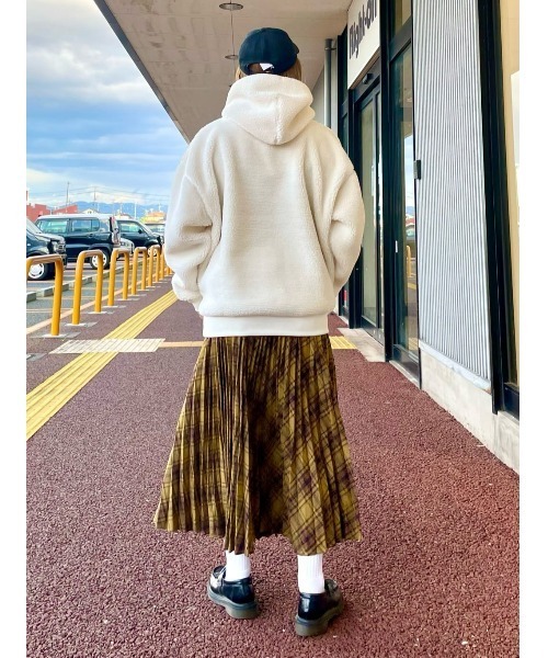 CAMP7(キャンプセブン)の「【CAMP7】ボアロゴパーカー(パーカー・レディース・オフホワイト/ブラウン・L/M)」の15枚目の写真