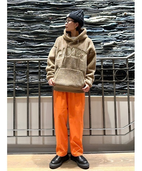 CAMP7(キャンプセブン)の「【CAMP7】ボアロゴパーカー(パーカー・レディース・オフホワイト/ブラウン・L/M)」の16枚目の写真