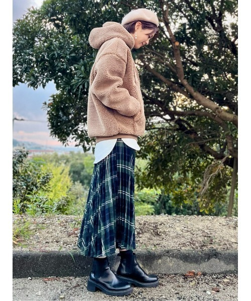 CAMP7(キャンプセブン)の「【CAMP7】ボアロゴパーカー(パーカー・レディース・オフホワイト/ブラウン・L/M)」の20枚目の写真