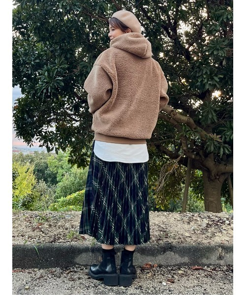 CAMP7(キャンプセブン)の「【CAMP7】ボアロゴパーカー(パーカー・レディース・オフホワイト/ブラウン・L/M)」の21枚目の写真