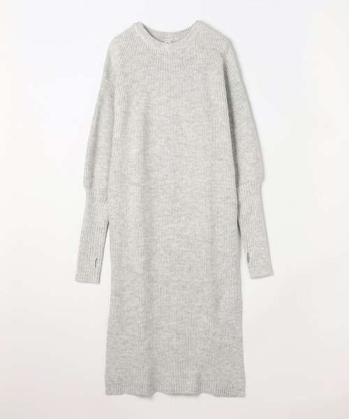 179/WG（イチナナキュウダブルジー）の「フィンガーホールニットワンピース（ワンピース・レディース・トップグレー/ブラウン/ブルー・MEDIUM）」の5枚目の写真