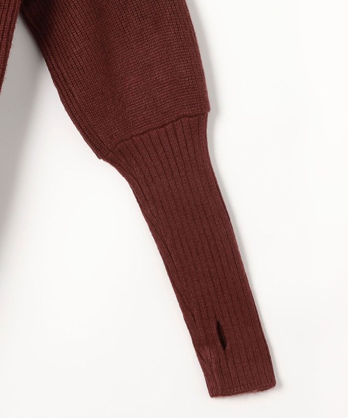 179/WG（イチナナキュウダブルジー）の「フィンガーホールニットワンピース（ワンピース・レディース・トップグレー/ブラウン/ブルー・MEDIUM）」の9枚目の写真