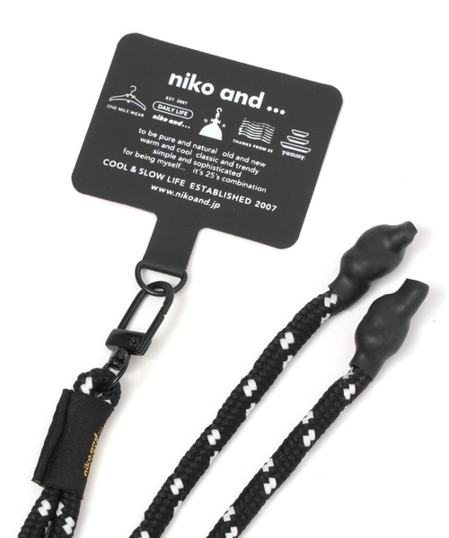 niko and...（ニコアンド）の「オリジナルニコロゴスマホショルダー（スマホグッズ・レディース・オリーブ/ブラック/ホワイト/ベージュ/ネイビー/ライトブルー/チャコール・0）」の11枚目の写真