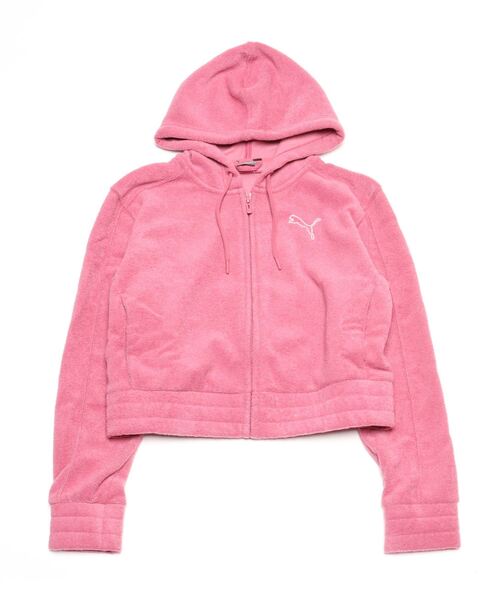PUMA(プーマ)の「プーマ プーマ HER ウィンタライズ フーデッドジャケット_(パーカー・レディース・ブラック/ワイン・L/M)」の1枚目の写真