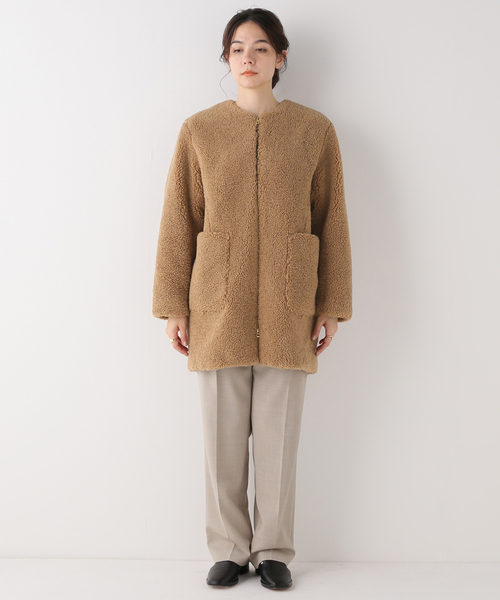 IENA（イエナ）の「ECOPELボアコート（その他アウター・レディース・ホワイト/キャメル・38/36）」の21枚目の写真