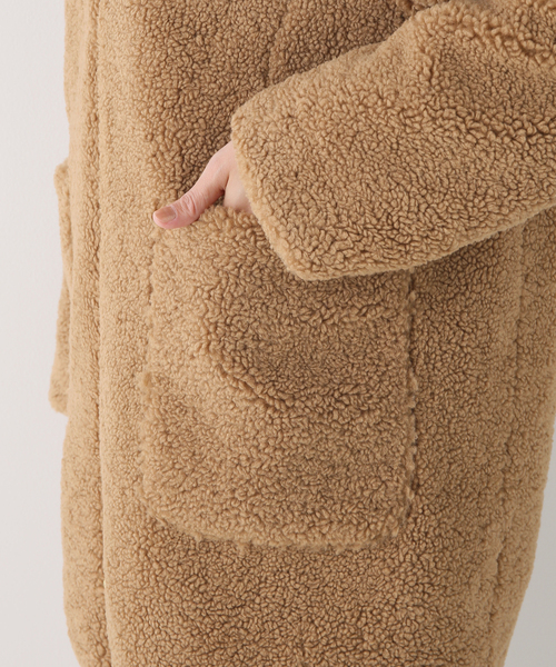 IENA（イエナ）の「ECOPELボアコート（その他アウター・レディース・ホワイト/キャメル・38/36）」の13枚目の写真