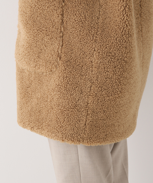 IENA（イエナ）の「ECOPELボアコート（その他アウター・レディース・ホワイト/キャメル・38/36）」の10枚目の写真