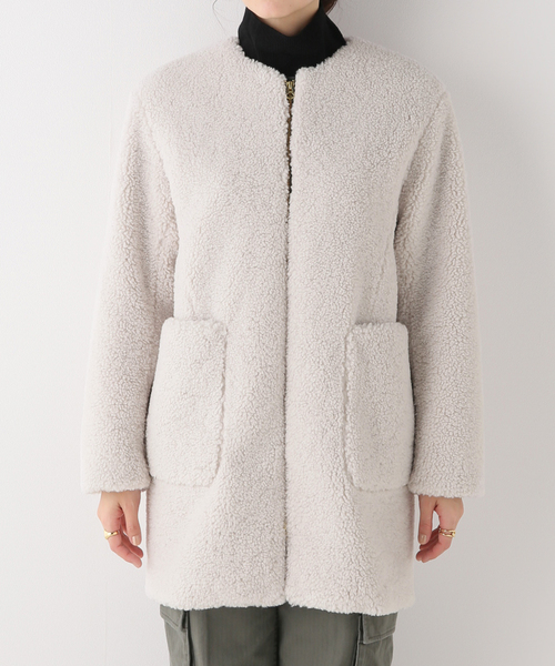 IENA（イエナ）の「ECOPELボアコート（その他アウター・レディース・ホワイト/キャメル・38/36）」の6枚目の写真