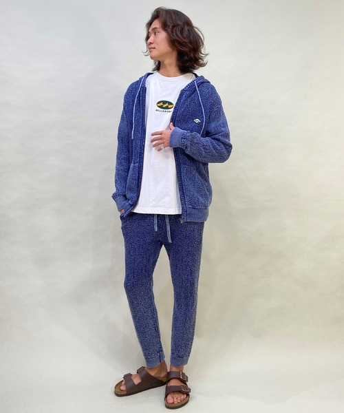 BILLABONG(ビラボン)の「BILLABONG/ビラボン フルジップパーカー 無地/ワンポイント ジップアップフーディ/セットアップ対応 BD011-010(パーカー・メンズ・ブルー/グレー・M/L)」の12枚目の写真