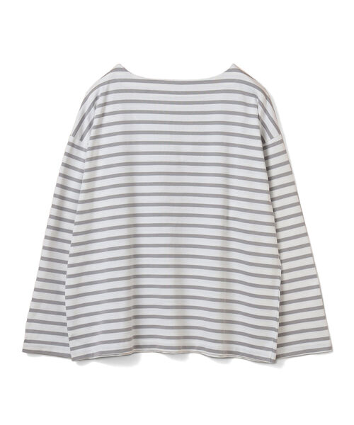 BEAMS LIGHTS(ビームスライツ)の「BEAMS LIGHTS / コットン ロングスリーブ バスクシャツ(Tシャツ/カットソー・メンズ・オフホワイト/ホワイト・1/2/3/4)」の5枚目の写真