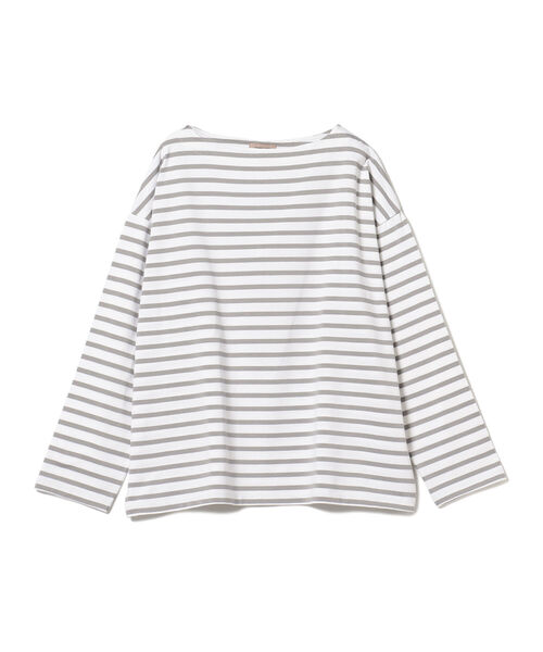 BEAMS LIGHTS(ビームスライツ)の「BEAMS LIGHTS / コットン ロングスリーブ バスクシャツ(Tシャツ/カットソー・メンズ・オフホワイト/ホワイト・1/2/3/4)」の6枚目の写真
