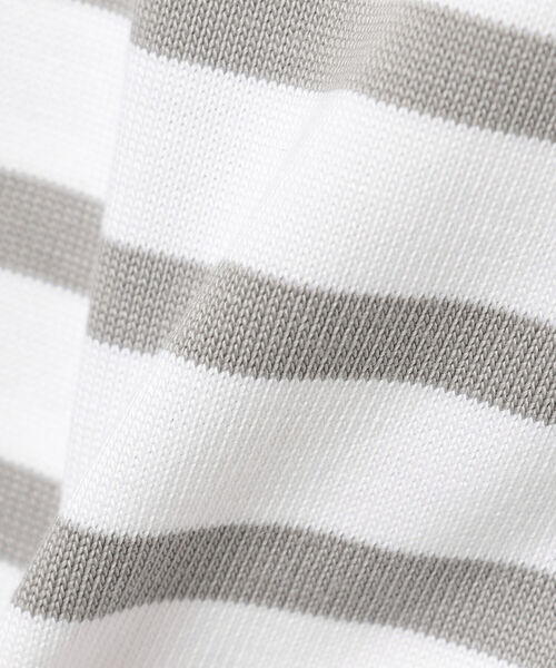 BEAMS LIGHTS(ビームスライツ)の「BEAMS LIGHTS / コットン ロングスリーブ バスクシャツ(Tシャツ/カットソー・メンズ・オフホワイト/ホワイト・1/2/3/4)」の8枚目の写真