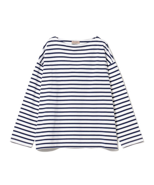 BEAMS LIGHTS(ビームスライツ)の「BEAMS LIGHTS / コットン ロングスリーブ バスクシャツ(Tシャツ/カットソー・メンズ・オフホワイト/ホワイト・1/2/3/4)」の9枚目の写真
