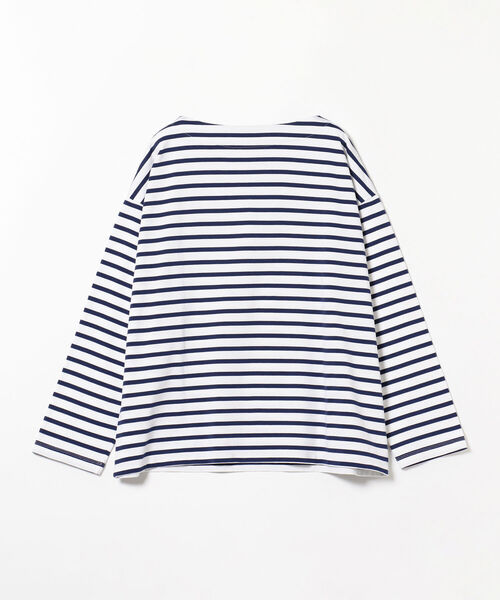 BEAMS LIGHTS(ビームスライツ)の「BEAMS LIGHTS / コットン ロングスリーブ バスクシャツ(Tシャツ/カットソー・メンズ・オフホワイト/ホワイト・1/2/3/4)」の12枚目の写真
