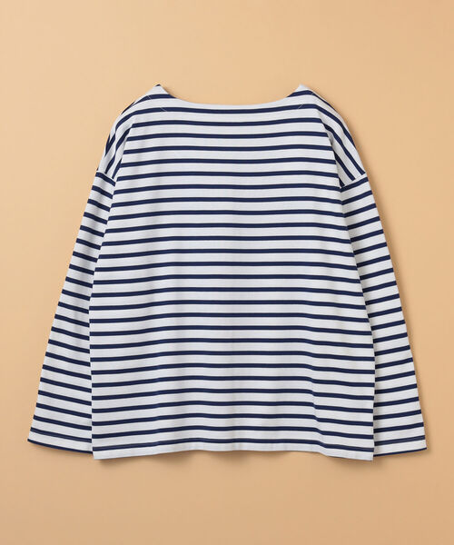 BEAMS LIGHTS(ビームスライツ)の「BEAMS LIGHTS / コットン ロングスリーブ バスクシャツ(Tシャツ/カットソー・メンズ・オフホワイト/ホワイト・1/2/3/4)」の1枚目の写真