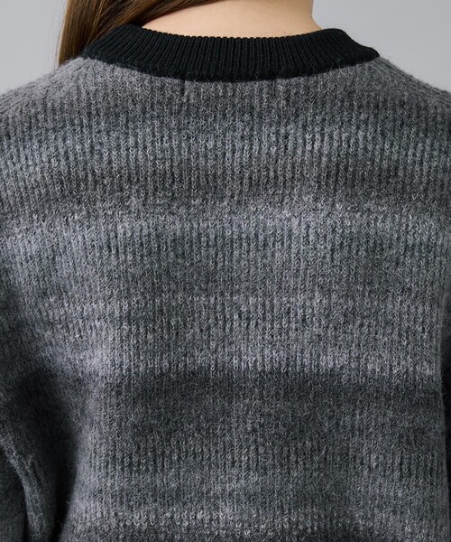 WRAPINKNOT(ラッピンノット)の「【WRAPINKNOT(ラッピンノット)】《STUDIOUS別注》グラデーションニットトップス(ニット/セーター・レディース・ブラック/ピンク/パープル・0)」の18枚目の写真