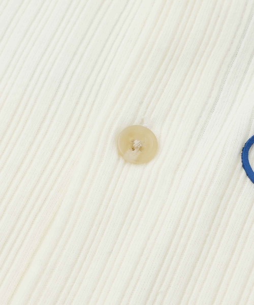 X-girl（エックスガール）の「OVAL LOGO CARDIGAN（カーディガン/ボレロ・レディース・ブルー/ブラック/ホワイト・S/M）」の14枚目の写真