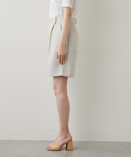 GALLARDAGALANTE（ガリャルダガランテ）の「ウールリネンショートパンツ（チノパンツ・レディース・ベージュ・0/1）」の12枚目の写真