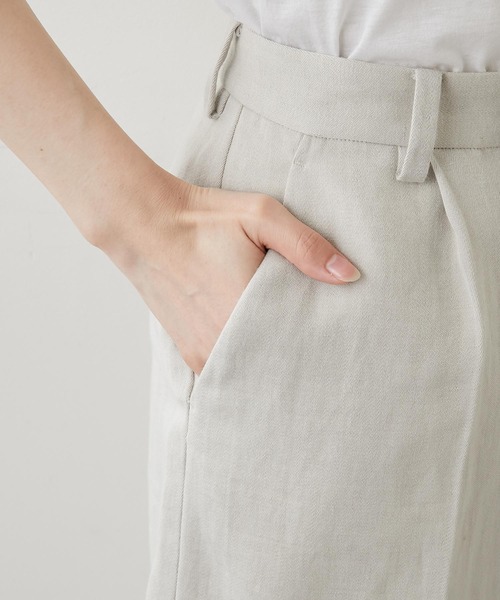 GALLARDAGALANTE（ガリャルダガランテ）の「ウールリネンショートパンツ（チノパンツ・レディース・ベージュ・0/1）」の16枚目の写真